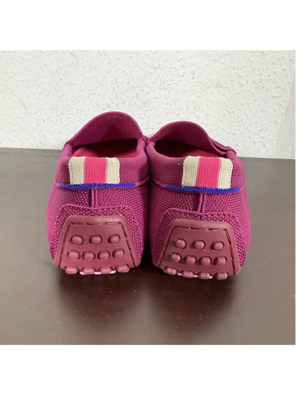 Rothy's The Driver Pink Knit Slip On Loafer Shoes Sz 10 Women Preppy Luxury Chic